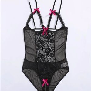 floral lace bodysuit